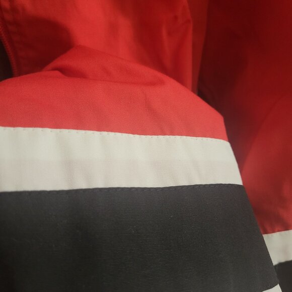 Vintage Kobe Sportswear Red & Black Striped Full-Zip Team Jacket - Size Small - Picture 4 of 9